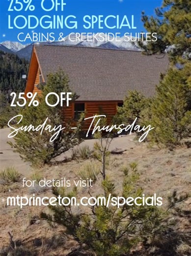 Enjoy 25% Off Your Stay at Mount Princeton Hot Springs