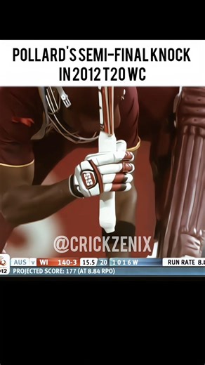 Kieron Pollard's 32(14) vs Australia 2012 T20 WC Semi - Final
