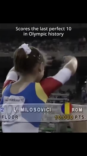 First and last perfect 10 both from Romania🇷🇴 #gymnastics #perfect10 #Olympics | Sports Fotage