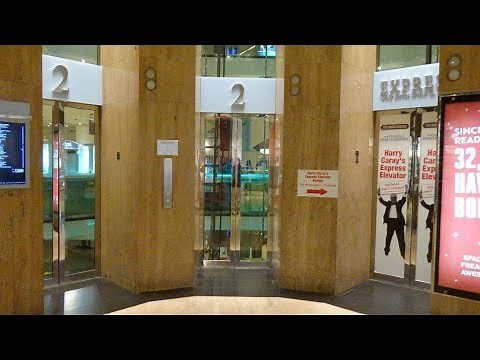 Awesome & Fast Otis Traction Glass Elevators at Water Tower Place Mall in Chicago, IL.