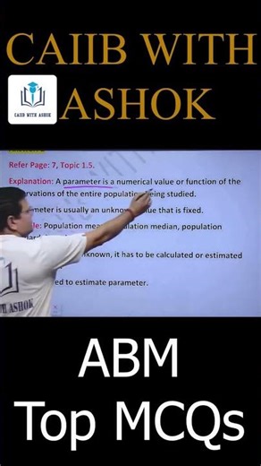 CAIIB Dec 2025 | ABM Chapter 1 Important MCQs | CAIIB WITH ASHOK #ashoksir #abm #caiib2025