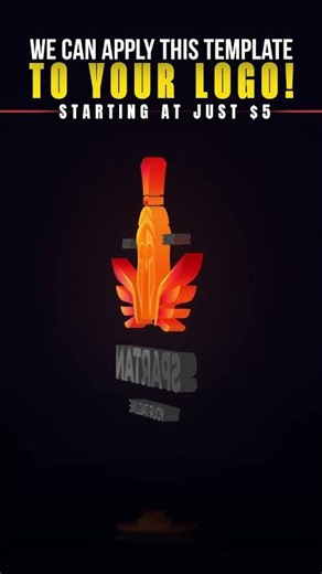 ✨3D Spin Loop Logo Reveal – Seamless Rotating Intro Animation "E806"