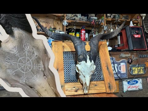How to carve and mount trophy skull
