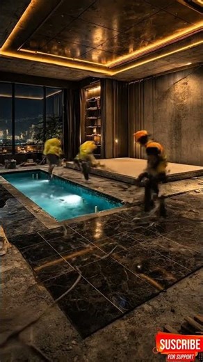 Luxury Bedroom with Indoor Pool 😍 Modern Dream House Tour #home #transformation #beforeandafter