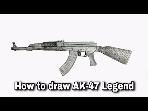 Cách vẽ súng tiểu liên AK47