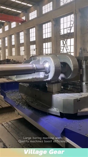 Large boring machine work. Quality machines boost efficiency! #machine
