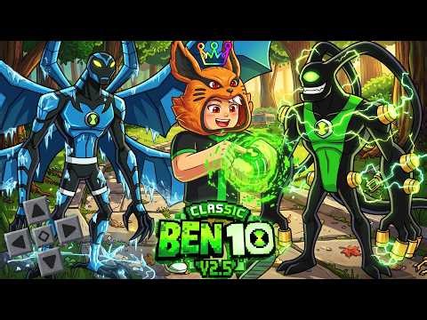I tested the new version of the Ben 10 Classic add-on/mod with Master Control, new aliens, menu, ...