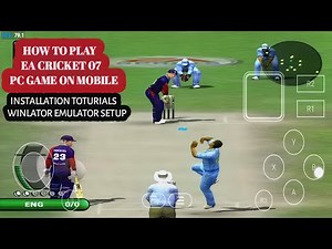 How to play Ea cricket 07 on mobile ! Ea cricket 2007 pc game installation tutorial via winlator !