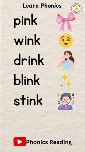 INK Word Family #phonics