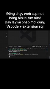 Chạy web asp.net cực nhẹ trên visual code | Share đồ án công nghệ thông tin
