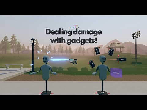 Rec Room: Dealing damage with gadgets!