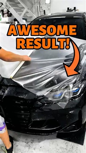 SATISFYING Wrap On BMW! #shorts