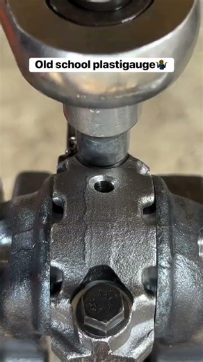 Old school plastigauge,only mechanics know🤷‍♂️ #fbreelsfypシ゚