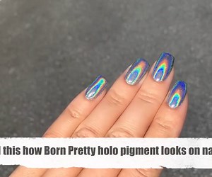 Mirror powder nails are so trendy right now By: Yagala | MetDaan Nails