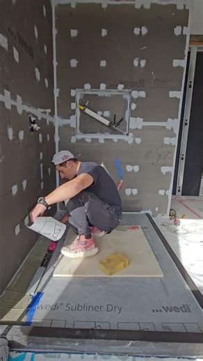installing wedi subliner - double #waterproofing