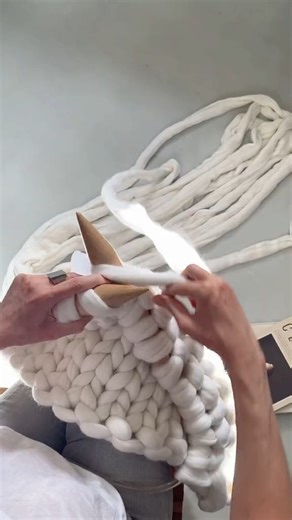 Jumbo knitting ASMR 🧶❤️ 🎥: @nickel.n.co (via TikTok) | Jimmy Beans Wool