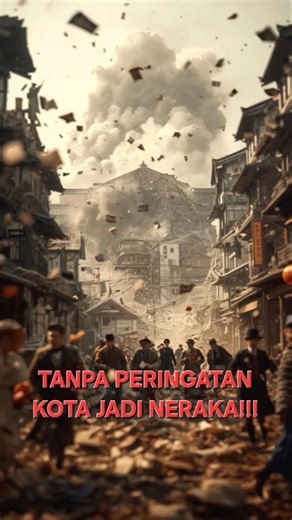 Dalam 1 Menit Kota Ini Hancur!!! Tragedi Great Kantō Earthquake. #historyshorts #shorts