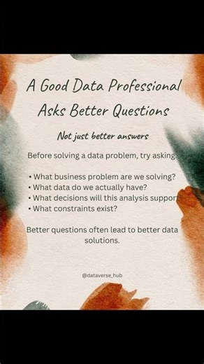Why Asking Better Questions Makes You a Better Data Professional #datacommunity #dataanlysis #data