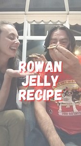 Made this magical autumn jelly at my dad’s house with berries from right outside, tart, sticky, and full of flavour. Perfect on toast, roast beef, ham, or mature cheddar. Quick Rowan Jelly (Small Batch): • Simmer chopped apples rowan berries with a splash of water until soft. • Strain through muslin or fine sieve. • Add sugar (~¾ cup per 200ml juice) and boil until thick & glossy. •Pour into a jar, cool, and enjoy! 🍁 Tiny bites, big autumn vibes, even my dad approved! 😉 #forage #recipe #jelly 