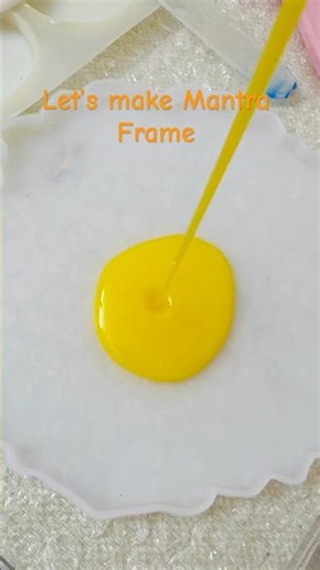 Resin mantra frame tutorial. #resinprocess # resinart #ytshorts