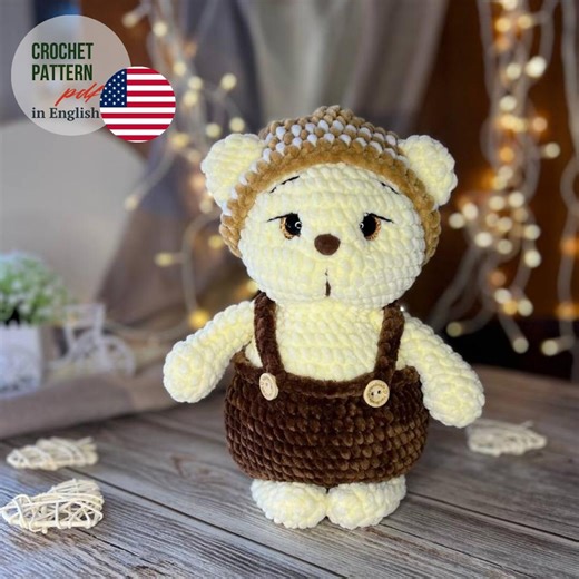 Polar Bear Crochet Pattern PDF | Amigurumi Bear Pattern | Teddy Bear Crochet | Stuffed Animal Pattern | Instant Download - Etsy
