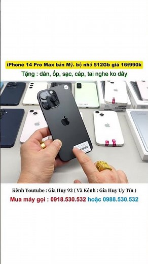 iPhone 14 Pro Max US version, 512GB storage, price 16,990,000 VND.