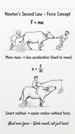 Newton’s Second Law Explained in Easiest Way 😱 2026 #facts