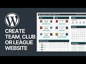 Transform Your WordPress Into a Fully Configurable Team, Club, or League Website ⚽️⚾️👟🏀