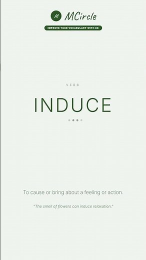 Learn English: What is Induce? | Vocabulary Shorts