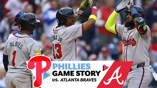 6.7K views · 64 reactions | The Phillies are now being outscored 21-7 in the first two games of 2024, after a 12-4 loss to the Braves in Aaron Nola's first start of the year.  Check out what went wrong in the Phillies Game Story. | @hyundai | NBC Sports Philadelphia | Facebook