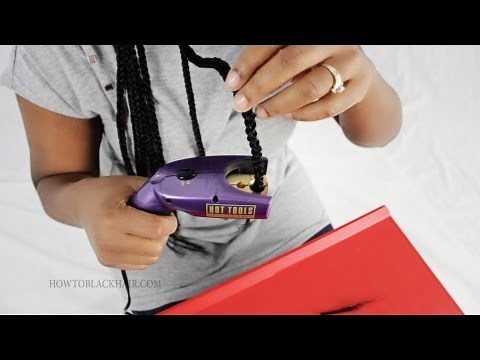 How To Seal The Ends Of Your Box Braids Tutorial Poetic Justice Hairstyle Part 5