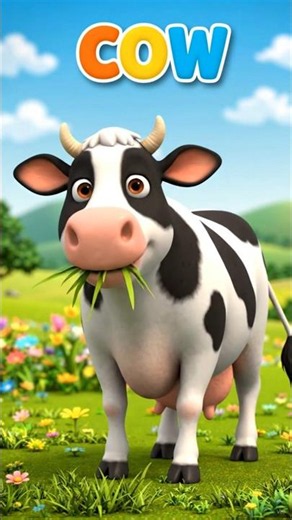 🐄 Cow Puzzle Fun – Learn Farm Animals! Old MacDonald Song #cocomelon #toddlerlearning #shorts
