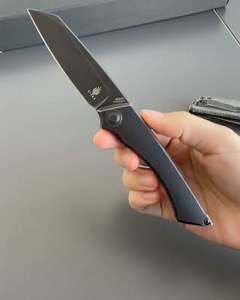 Watch Kizer M_STEALTH Black Titanium Handle with 3" S35VN Blade on Amazon Live