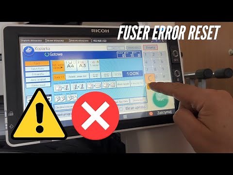 Reset Fusing Error sc544-02 sc554-02 Ricoh MP 2555 3055 3555 4055 5055 6055