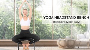 Watch Yoga headstand bench. Shirsasana chair Inversion bench on Amazon Live