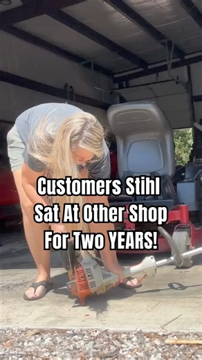 TheRealChickanic on Instagram: "No Fire! Other Repair Shop Did Not Want To Fix! #stihl #chickanic #smallenginerepair"