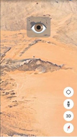 Giant Eye 👁️ Of Africa | Amazing Eye 👁️ Shaped Landscape Found On Google Earth 🌎 #shorts #googlemaps