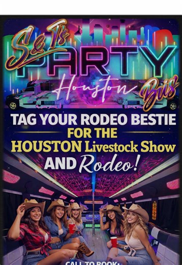🤠🎶 The Houston Rodeo lineup is OUT, now it’s time to lock in the ride! 🎶🤠 You’ve got the concerts picked… now tag the bestie you’re riding with 👯‍♀️🔥 👉 Tag your rodeo bestie in the comments 🚍 Ride together with S & T’s Party Bus Houston 🎉 Skip parking, skip Ubers, and start the party early From cookoff nights to concert nights, we’ve got you covered. 📞 Call or text 832-993-6659 to book ⚠️ Dates are filling fast, don’t wait! #partybushouston #HoustonRodeo #HoustonLivestockShowAndRodeo #