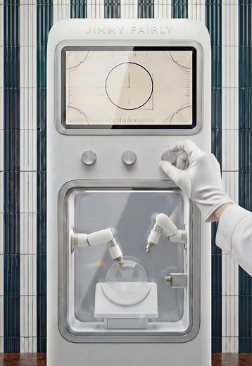 Precision Lens Cutting at Jimmy Fairly's Lab