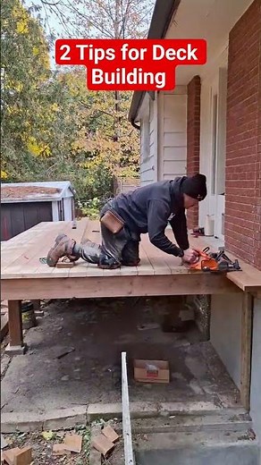 2 tips for building decks these wil give u a better finish #diy #deckbuilding #deckideas #diyproject