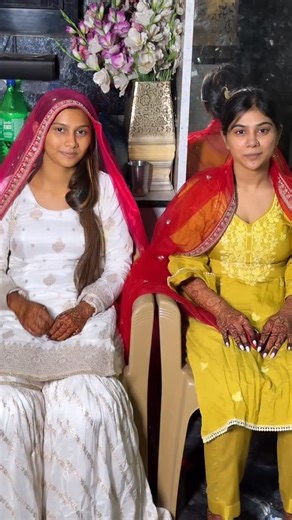 sadiya_makeover_Academy on Instagram: "2 beautiful brides 🫶🏻✨🥀 [makeup, makeupartist, mumbaimakeupartist, bridalmakeup , makeup transformation] #makeup #makeupartist #rbride #bridalmakeup #reels #reelsviral #photography #post #postoftheday Code- 365INSTAVIRAL100KVIEWS"