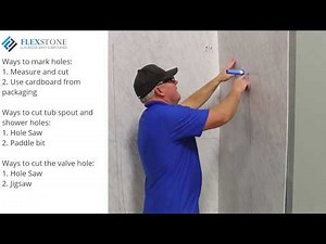 FlexStone Installation (5 of 9): Plumbing Wall Panel