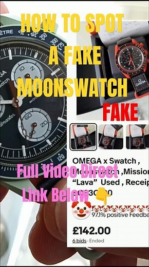 How to spot a fake Omega Speedmaster MoonSwatch #shorts