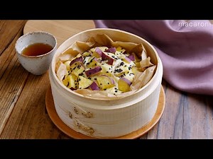 【せいろでさつまいも蒸しパン】さつま芋のやさしい甘さ！ふんわり食感♪