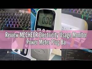 Review MECHEER Electricity Usage Monitor Power Meter Plug Backlight Energy Monitor Plug Watt Meter 8
