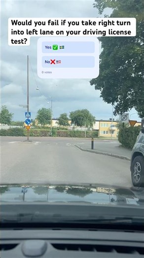 Right turn to left lane? Pass ✅ or Fail ❌