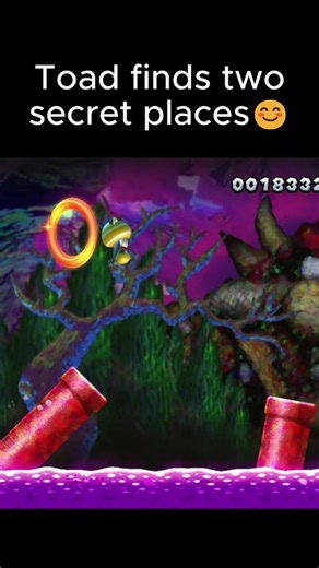 Toad finds TWO secrets. #cool #supermario #toad #viral