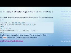 Sorting Multidimensional numpy Arrays: A Simple Guide to Visualize Feature Maps