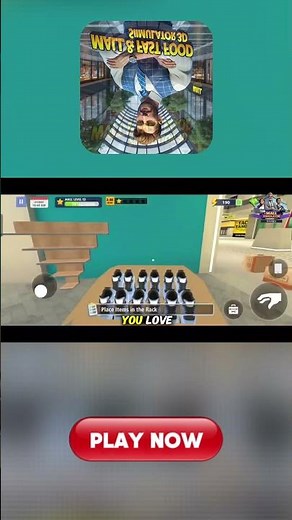 Mall & Fast Food Simulator 3D: Shopping Spree & Fast Food Fun!