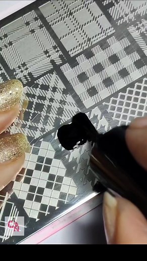 2.4K views · 48 reactions | Try this quick and easy houndstooth nail art tutorial | Crazy Nailzz - The Nail Art Studio | Facebook